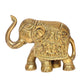 Brass Elephant Figurine - Decorative Statue for Home Decor, Feng Shui, and Good Luck (Height 4 Inch)