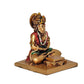 God Hanuman JI Sitting Statue Idol Sculpture Multicolor Resin Statue (Height 3.5 Inch)