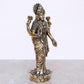 Fine Brass Lakshmi Laxmi Statue Standing Idol Murti for Home Temple Office Mandir, (Height: 4 Inch)