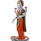 Goddess Maa Laxmi Idol Bronze Statue - Standing Devi Lakshmi Cold Cast Sculpture Temple Puja Home Decor Murti Height 10 Inches