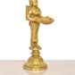 Brass Deep Lakshmi with Oil Lamp Deepam Decorative Puja Home Temple lamp Diwali Gifts Home (Height: 8 inch)