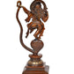 Brass Lord Ganesha Dancing on Serpent Shesha - Hindu Deity Idol for Puja and Gifts (Height 11.5 Inch)