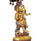 Brass Ganesha Holding Parasol in One Hand Statue Idol Sculpture Statue for Home Decor Pooja Mandir (Height:15 Inches)