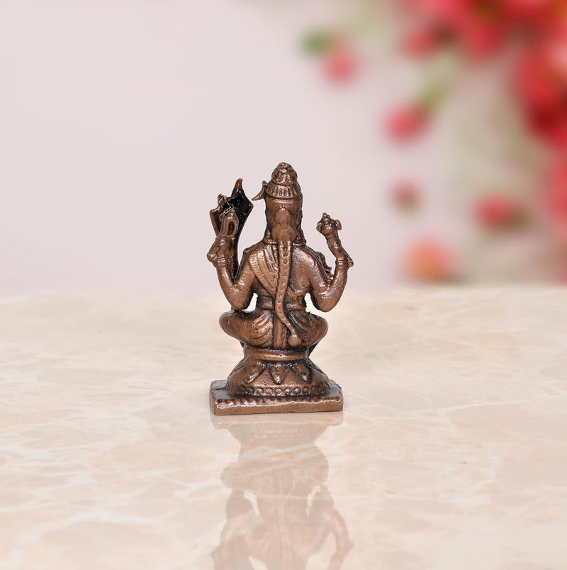 Copper Goddess Rajarajeshvari Idols, Tripura Sundari Murti, Lalita Devi, Rajarajeshwari Sculpture, Raj Rajeshvari Statue,(Height : 2 inch)