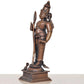 Copper Standing Lord Kartikeya Murugan Murti Decorative Showpiece Copper Murti for Home Decor Mandir Pooja Temple (Height 6 Inch)