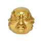 Brass Laughing Buddha Head with Different Facial Happy Man for Home Decor (Height 4 Inch)