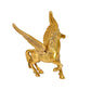 Brass Flying Angel Horse Statue Pegasus Animal Feng Shui Decorative Décor Showpiece (Height 4 Inch) (Gold)