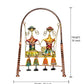 Iron Lady Musician Jhula Showpiece for Home Decor,Tabletop Decor Multicolour (Height 14 Inch)