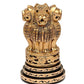 Wooden Ashoka Stambh Emblem India Ashok Chakra Pillar Memento Sculpture Home Office Desk Artwork Showpiece | Height : 5 inch