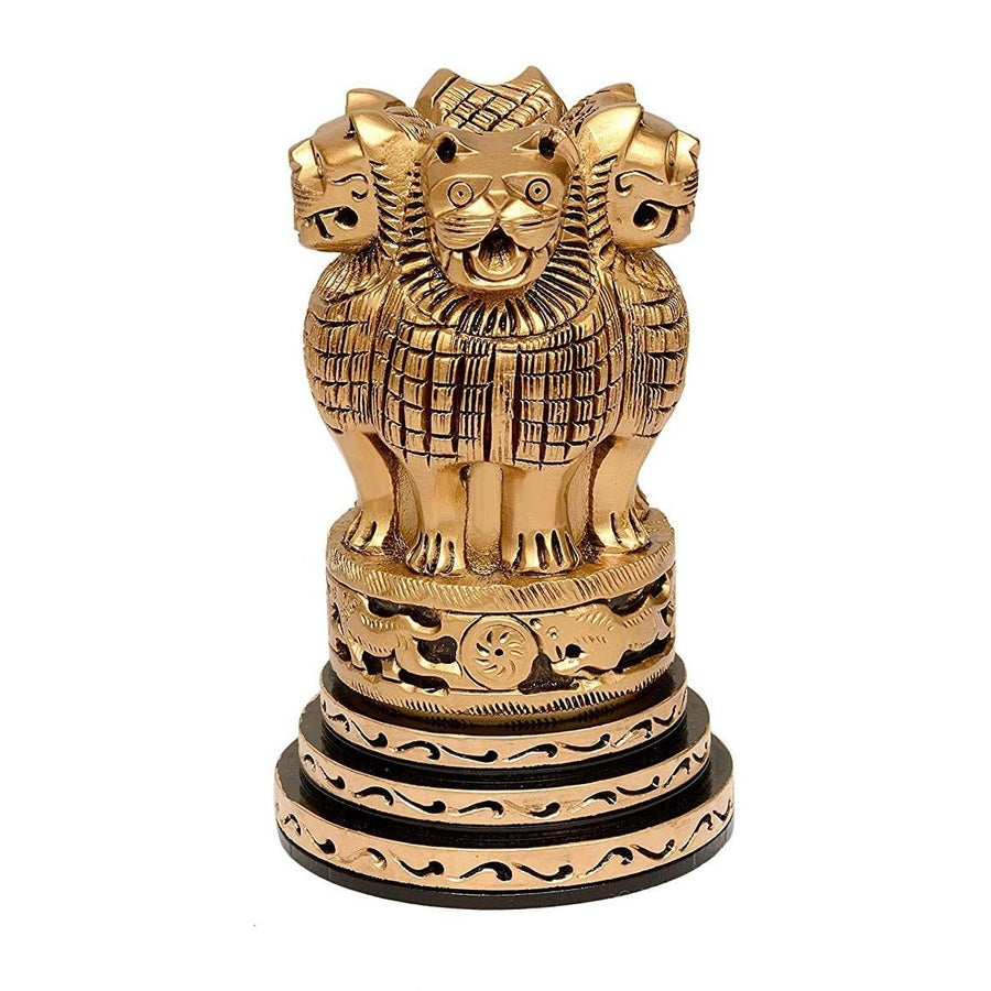 Wooden Ashoka Stambh Emblem Memento (Height : 5 inch) Craft Detail