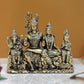 Bronze Shiv Parivar Shiva Family Idol Family for Home Decor Mandir Pooja Showpiece (Height 3.5 Inch)