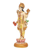 Resin Lord Dhanvantari Statue for Pooja Room | Dhanvantari Idol for Home Temple | Hindu God Statue for Spiritual & Home Décor (Height:8 Inches)