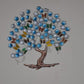 Metal Breeze Tree With Flower And Butterfly Mini Tree Decorative Showpiece Wall Decor Home Decor Gift Item Multicolour Height 33 Inches