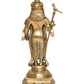 Brass Standing Lord Palani Raja Alangaram Murugan Kartikeya Murti for Home Decor Pooja Mandir Decorative Showpiece Brass Murti golden (Height 12 Inch)