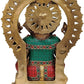 Brass Lord Ganesha On Throne Height: 14"