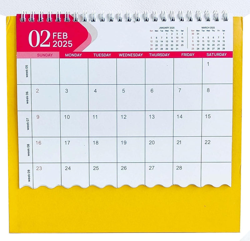 Table Calendar 2025 Radha Madhav Table Top Desk Standing Calendar For Home and Office Table Calendar |12 Months| (Size 8.5 x 9 Inch)