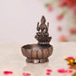 Copper Lakshmi Laxmi Diya Oil Lamp for Diwali Pooja Gift Decoration Showpiece (Height 3 Inch)