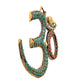 Brass OM Wall Hanging Sculpture (Height: 6 Inch) (Multicolor 1)