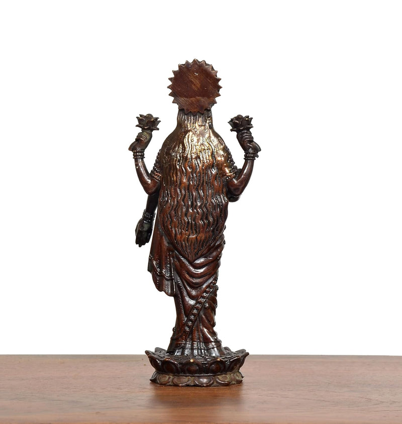 Bronze Lakshmi Standing Idol (Height: 5 Inch)
