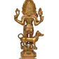 Brass Lord Shree Kal Bhairav Idol Pooja Shri Kaal Batuk Bhairava Puja Home Decor Bhirav Statues Idols (Height 11.5 Inch)