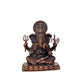 Copper Lord Ganesha Ganpati Idol Vinayak Religious Statue Copper Murti Multicolor (Height 3 Inch)