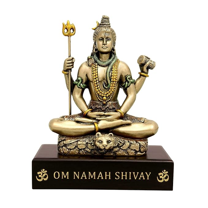 Lord Shiva in Dhyana Mudra Bonded Bronze Height 8 Centimetre