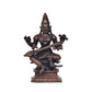 Copper Goddess Maa Saraswati Seated on Swan Devi of Study Maa Saraswati for Home Temple and Spiritual Decor (Height:4.5 Inch)