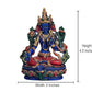 Resin Large Tibetan Buddhist Green Tara Resin Statue Mother Goddess Height 5 inches