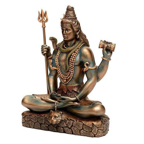 Resin Bonded Bronze Lord Shiva in Dhyana Mudra