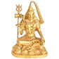 Brass Bhagwan Shiva in Ashirwad Mudra, Height: 9.4 Inch