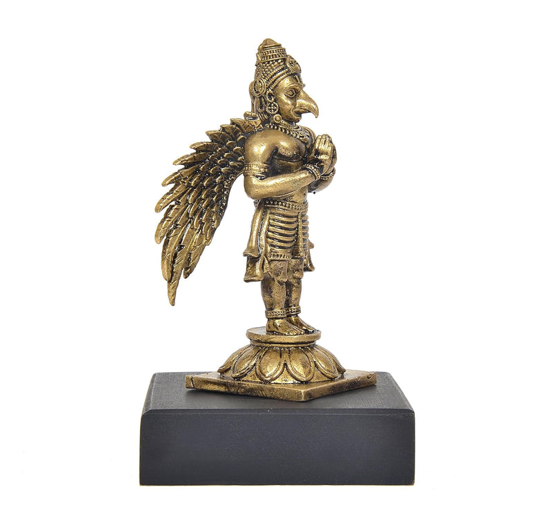 Panchaloha Garun Bhagwan Standing Garuda Idol (Height:3.5 Inch)