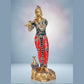 Brass Large Krishna Krishn Murti with Peacock Idol Statue for Home Office Shop, Height : 29 inch