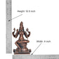 Copper Goddess Rajarajeshvari Idols, Tripura Sundari Murti, Lalita Devi, Rajarajeshwari Sculpture, Raj Rajeshvari Statue,(Height : 6.5 inch)