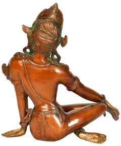 Brass Lord Indra Dev Statue for Vastu and Traditional Décor (Height: 10 Inches)