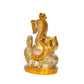 Brass Om Lord Ganesha Idol, Ganesh Sculpture for Home Temple Pooja God Ganesha Figurine (Height 4.5 Inch)