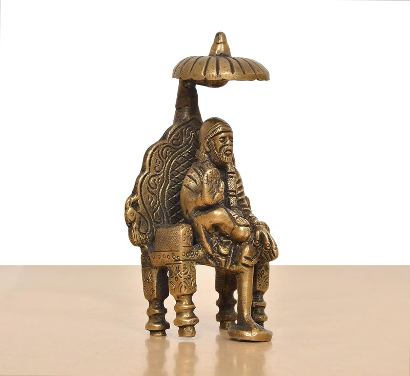 Brass Shirdi Sai Baba Statue (Height 4 Inch)