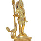 Lord Swami KartikeyaJi Kartik Statue with Peacock Brass Height 8.2 Inches