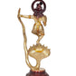 Brass Krishna Bhagwan Murti Dancing on Kaliya Naag Religious Statue for Home Temple Pooja Mandir Office Decor (Height 13 Inch)