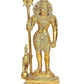 Lord Swami KartikeyaJi Kartik Statue with Peacock Brass Height 8.2 Inches