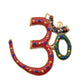 Brass OM Wall Hanging Sculpture (Height: 5 Inch)