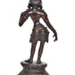 Brass Standing Apsara Statue Apsara Idol for Home Temple, Spiritual Decor, and Gifts (Height: 11 Inch)