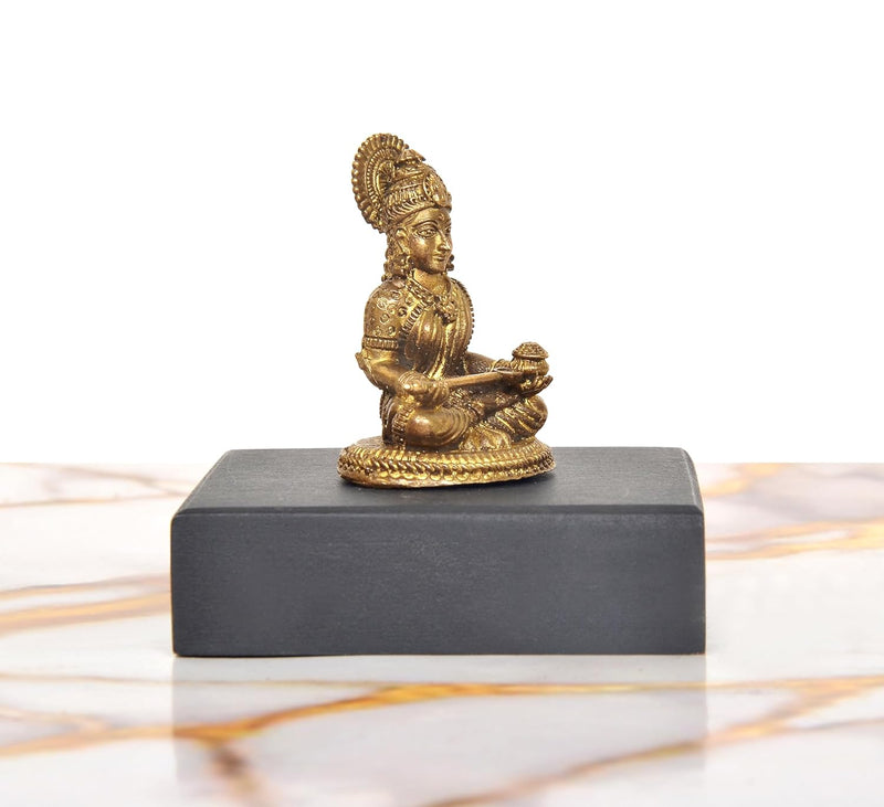 Panchaloha Maa Annapurna Devi Idol (Height:1.75 Inch)