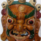 Mahakala Wall Hanging Mask (Tibetan Buddhist Deity) Height 8 Inch Green Colour