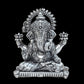 Bronze Lord Ganesha Sitting Ganpati Idol Vinayak Religious Statue for Home Decor Mandir Pooja Decorative Showpiece, (Height 3 Inch)