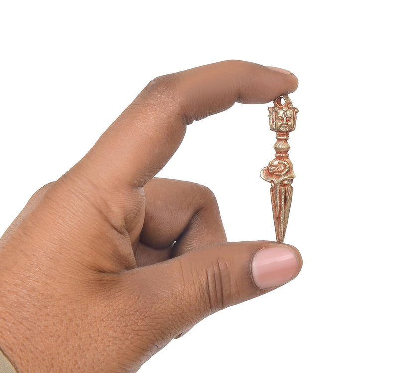 Brass Dorje Vajra Furba Phurpa (Height: 2.5 inch) (Multicolor 1)