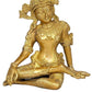 Brass Indra Dev Brass Statue Sitting Height 5.75 Inches