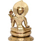 Brass Indra Dev Statue Home Decor Pooja Mandir Inder Dev Sculpture of Lord Indra (Height 12 Inch)