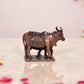 Copper Cow with Calf Pooja Mandir Home Decor (Height 2 Inch)