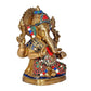 Brass Ganesha Ganesh Ganpati Statue Idol murti, Height : 9 inch