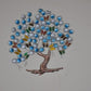 Metal Breeze Tree With Flower And Butterfly Mini Tree Decorative Showpiece Wall Decor Home Decor Gift Item Multicolour Height 33 Inches